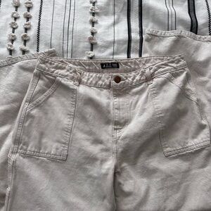 Women’s Cream Cargo Pants